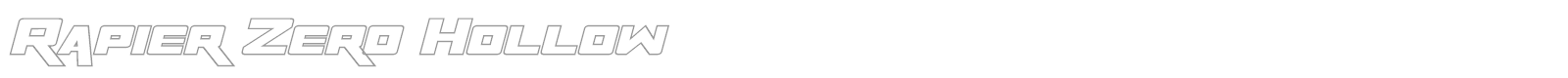 Rapier Zero font preview
